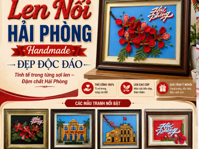 Các Mẫu Tranh Thêu Len Nổi Hải Phòng Handmade Đẹp Độc Đáo